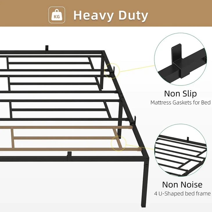 Foldable Metal Platform Bed Frame Foldable Metal Platform Bed Frame